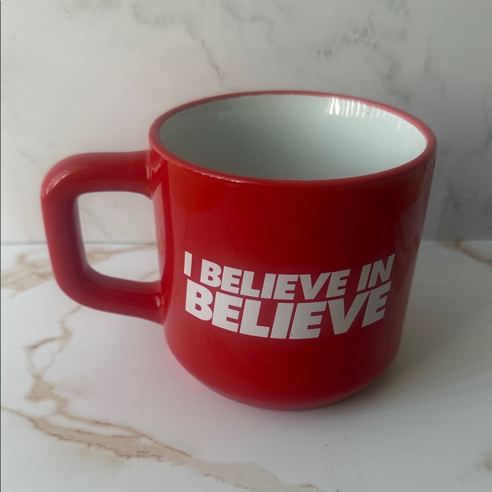 Ted Lasso Team Lasso Zak Designs Red Coffee Mug “I BELIEVE IN BELIEVE” 15oz Mug